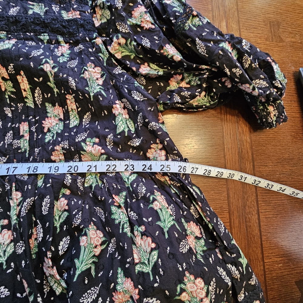 Pilcro Long-Sleeve Mock-Neck Swing Mini Dress Anthropologie 1X - Picture 15 of 16